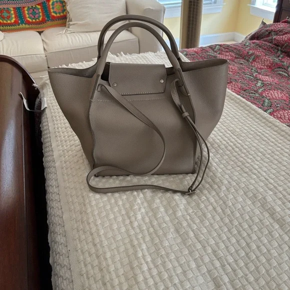 Celine Taupe Beige Leather Big Bag Small - Picture 2 of 10
